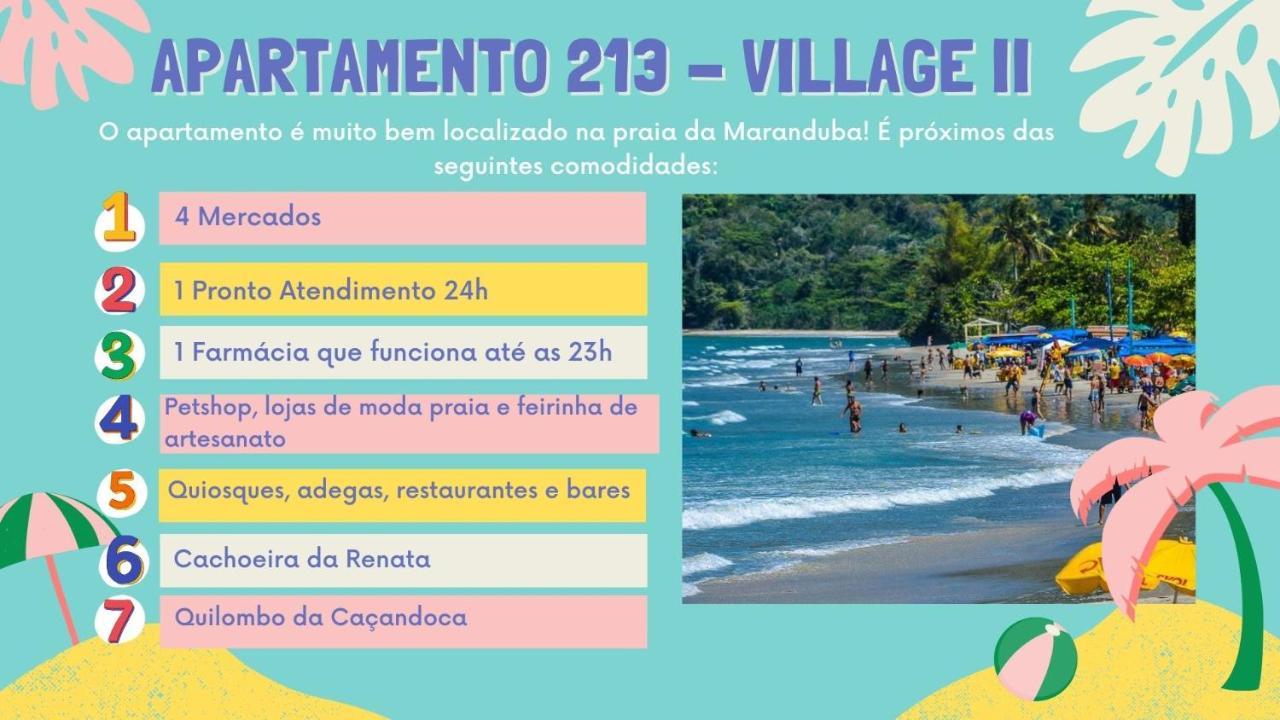 Apartamento Ubatuba 150M Do Mar Maranduba מראה חיצוני תמונה